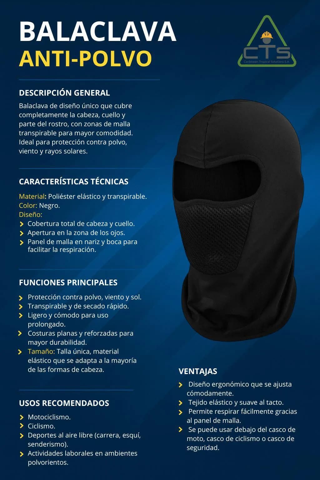 Máscara de protección respiratoria industrial con filtros