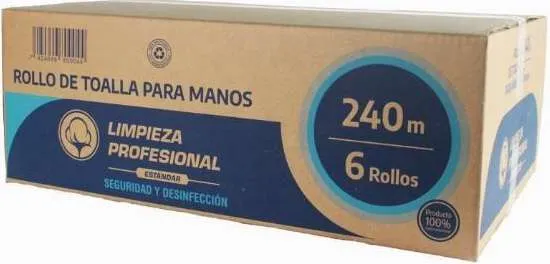 Papel higiénico jumbo roll 400m y 500m, rollos de toalla para manos 240m - Limpieza Profesional - imagen 3