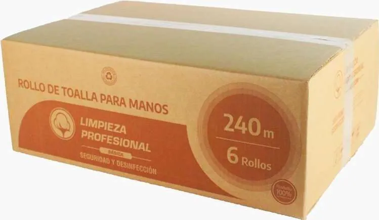 Papel higiénico jumbo roll 400m y 500m, rollos de toalla para manos 240m - Limpieza Profesional - imagen 4