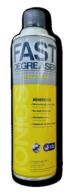 Aerosoles IONICS Fast Degreaser heavy duty, Let Out penetrante y lubricante, y LF Oil aceite grado alimenticio - imagen 1