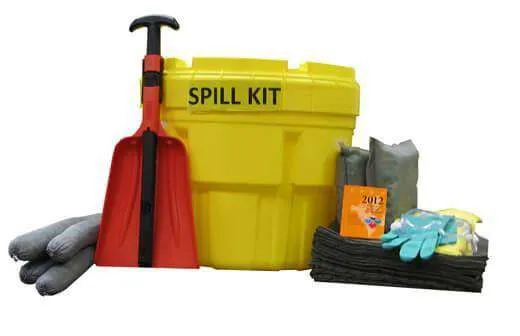 Kit universal para derrames y kit para derrames peligrosos con absorbentes profesionales - imagen 1